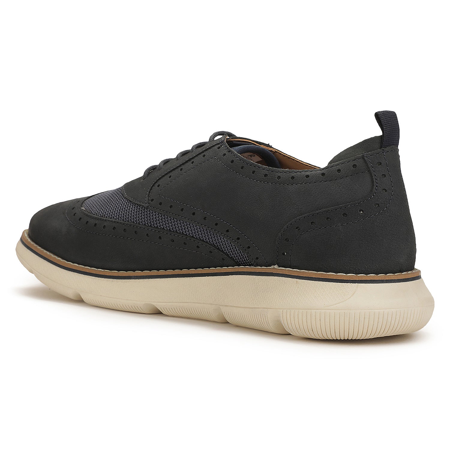 Men's Harbor Walk Oxford Laceup Navy Nubuck Leather Formal Shoes